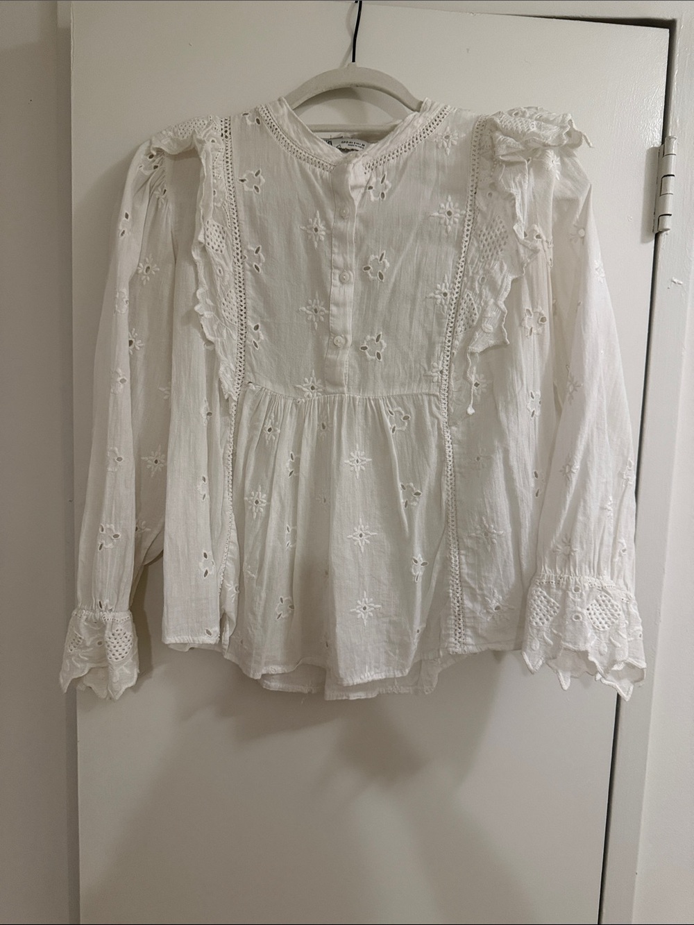 Zara Eyelet Top